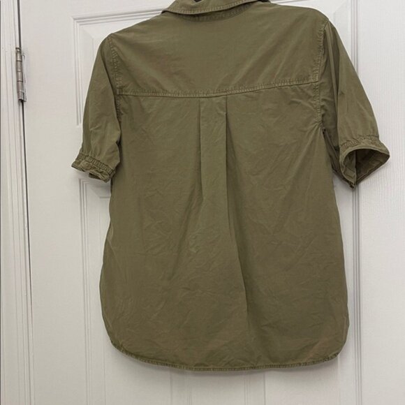 Olive Green Button-Up Shirt by cloth and stone - Picture 2 of 5